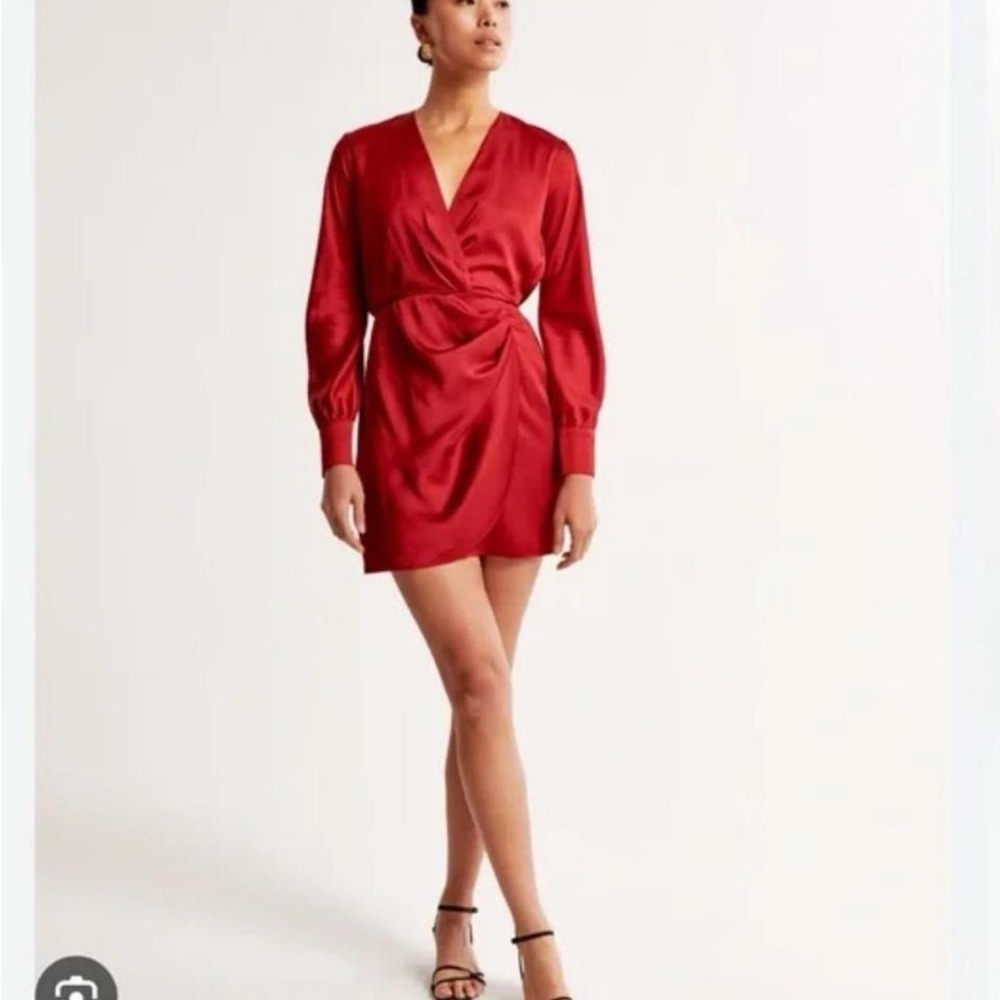 NWT Abercrombie Red Silk Dress